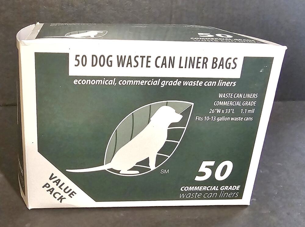 New Listing - Commercial Grade Dog Waste Station Can Liners -1 Roll of 50 bag...